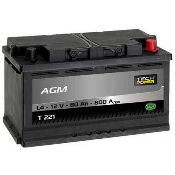 Batterie 12V 80Ah AGM Tech Power Start & Stop